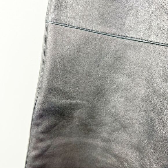 Vintage Classiques Entier Black Leather High Waisted Pants Sz 4 - Picture 5 of 13